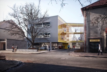 Neues Pavilon für Privat Mitte schule Delta